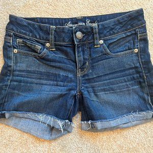 American Eagle Outfitters Mid-Rise Denim Stretch Jean Shorts